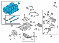 OEM 2017 Kia K900 Manifold Assembly-Intake Diagram - 283103F500