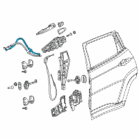 OEM 2018 Jeep Compass Cable-Inside Handle To Latch Diagram - 68292085AA