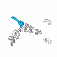 OEM 2008 Kia Sorento Light Lever Assembly Diagram - 934103E020