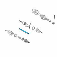 OEM 2000 Saturn LS Joint Kit, Front Wheel Drive Shaft Tri-Pot Diagram - 22692052