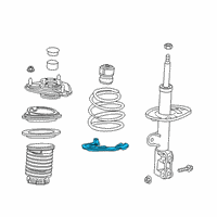 OEM 2020 Toyota C-HR Lower Insulator Diagram - 48158-F4010