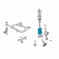 OEM 2010 Toyota Sienna Coil Spring Diagram - 48131-AE033