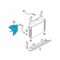 OEM Pontiac Grand Prix Reservoir Diagram - 10421156