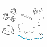 OEM 2016 Cadillac XTS Hose Asm-P/S Gear Outlet Diagram - 23333662