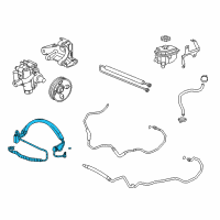 OEM 2016 Cadillac XTS Hose Asm-P/S Gear Inlet Diagram - 22924051