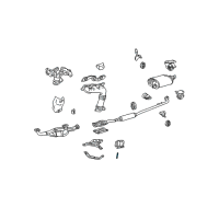 OEM Toyota Converter & Pipe Stud Diagram - 92122-G0822