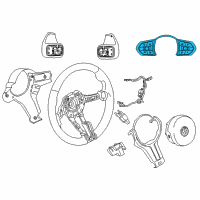 OEM 2015 BMW X6 M-Sport Multifct Steering Wheel Switch Diagram - 61-31-7-847-653