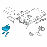 OEM 2022 Kia Niro Lamp Assembly-Overhead Console Diagram - 92800G5000HGC