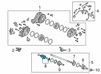 OEM 2022 Acura TLX SET INBOARD JOINT Diagram - 42320-TJB-305