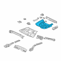 OEM 2004 Lexus ES330 Pan, Rear Floor Diagram - 58311-33060