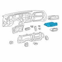 OEM Chevrolet C1500 Suburban Heater & Air Conditioner Control Assembly(W/Rear Window Defogger Switch) Diagram - 9378805