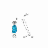 OEM Nissan Rogue Select Spring-Rear Suspension Diagram - 55020-1VX0A