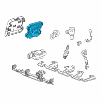 OEM 2015 Chevrolet Camaro Bracket, Ecm Diagram - 92241772