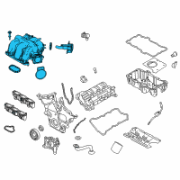 OEM Lincoln Intake Manifold Diagram - 6E5Z-9424-BA