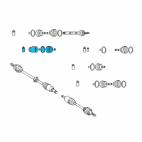 OEM 2002 Kia Rio Inner Set Diagram - 0K30D22520