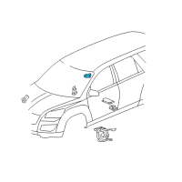 OEM 2014 Chevrolet Captiva Sport Side Sensor Diagram - 13502577
