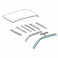 OEM 2004 Toyota Tundra Weatherstrip Diagram - 62381-0C040