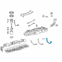 OEM 2017 Toyota Tundra Fuel Tank Assembly Strap Diagram - 77602-0C130