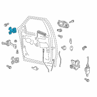 OEM 1997 Ford Expedition Upper Hinge Diagram - F65Z-1522801-AA