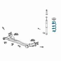 OEM 2012 Honda Fit Spring, Rear Diagram - 52441-TK6-A11