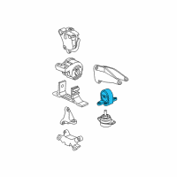 OEM 2005 Saturn Vue Rear Transmission Mount Diagram - 22684872