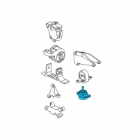 OEM 2007 Saturn Vue Front Transmission Mount Diagram - 15801384