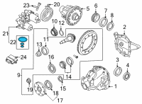 OEM 2021 Lincoln Navigator Axle Seal Diagram - JL1Z-9F598-A