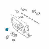 OEM Infiniti QX4 Main Power Window Switch Assembly Diagram - 25401-6Y300