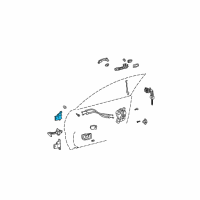 OEM 2008 Toyota Solara Upper Hinge Diagram - 68710-AA020