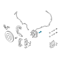 OEM 2010 Lincoln Navigator Hub Assembly Wheel Stud Diagram - -W710985-S439