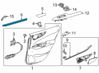 OEM 2022 Lexus NX450h+ WEATHERSTRIP, RR DOO Diagram - 68173-78020