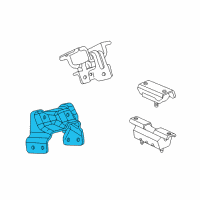 OEM 2001 GMC Sierra 1500 Mount Bracket Diagram - 15113848