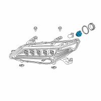 OEM 2016 Acura TLX Socket Complete (7450 Diagram - 34301-TZ3-A01