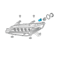 OEM 2016 Acura TLX Bulb, 24W (7450Sv) Diagram - 34906-TZ3-A01