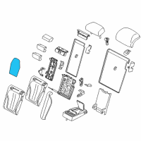 OEM 2017 BMW X6 Heating Element, Basic Backrest, Left Diagram - 52-20-7-392-721