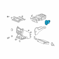 OEM 2008 Honda Odyssey Switch, Passenger Side Heated Seat Diagram - 35600-SHJ-A02