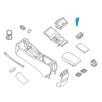 OEM 2018 Nissan Altima Knob Assy-Control Lever, Auto Diagram - 34910-9HS0D