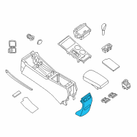 OEM 2018 Nissan Altima Finisher-Console Box Diagram - 96930-3TA0A