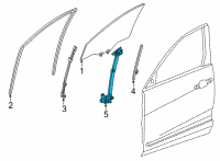 OEM Acura TLX Regulator, Right Front Dr Diagram - 72210-TGV-A01