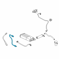 OEM 2017 Hyundai Santa Fe Sport Sensor Assembly-Oxygen, Rear Diagram - 39210-2GBB0
