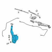 OEM Chevrolet Silverado Washer Reservoir Diagram - 23283669