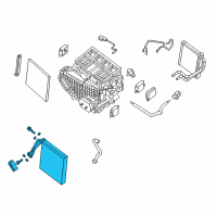 OEM Nissan Altima EVAPORATOR Assembly Front Diagram - 27280-3JC2D