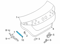 OEM Toyota GR86 Support Cylinder Diagram - SU003-09189