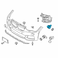 OEM 2018 BMW X2 ULTRASONIC SENSOR, MISANO BL Diagram - 66-20-6-832-306