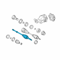 OEM 2004 Lexus SC430 Shaft Assy, Rear Drive Outboard Joint, RH Diagram - 42370-29109