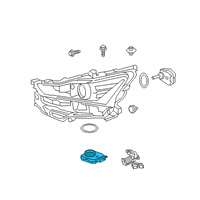 OEM 2021 Lexus IS350 Computer Sub-Assembly, H Diagram - 81016-53880