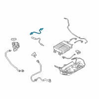 OEM 2013 Ford Mustang Rear Oxygen Sensor Diagram - BR3Z-9G444-A