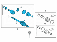 OEM 2022 Lexus NX250 SHAFT ASSY, RR DRIVE Diagram - 42340-78010