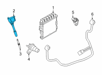 OEM 2022 BMW M850i xDrive Ignition Coil Diagram - 12-13-8-692-611