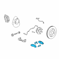 OEM 2020 Chevrolet Tahoe Front Pads Diagram - 84218394